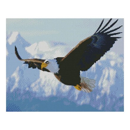 Картина по номерам с алмазной мозаикой Стратег Горный орел 40х50см (FA40090)
