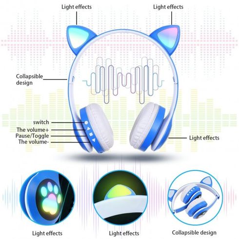 Бездротові навушники Cat Ear з котячими вушками (VZV-23M)