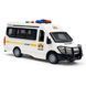 Іграшкова машинка Police Escort фургон масштаб 1:16 інерційний із світло-звуковими ефектами біла