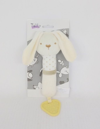 Іграшка брязкальце Tulilo Кролик з прорізувачем 17см (9103)