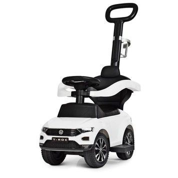 Каталка-толокар Volkswagen 2 в 1 со звуковыми эффектами и родительской ручкой белая (651-1)
