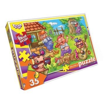 Пазли Danko Toys м'які великі деталі 35ел Троє поросят (S35-10-10)