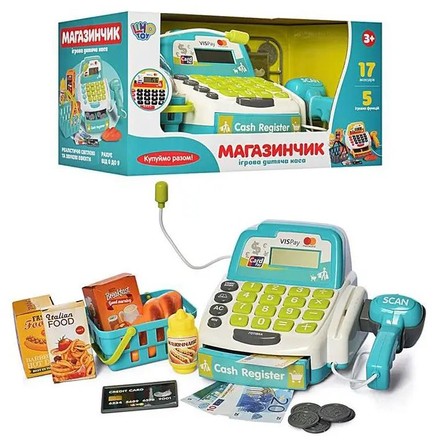 Касовий апарат Limo Toy каса, сканер, продукти, готівка (M4391IUA)