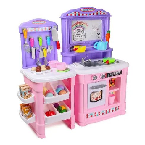Іграшкова кухня з набором продуктів, посуду, резервуар з водою (BL-101A-PN)