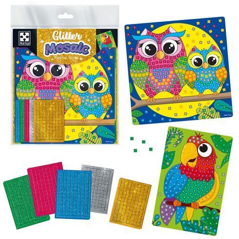 Набір для творчості Vladi toys блискуча мозаїка Сова та папуга (VT4511-14)