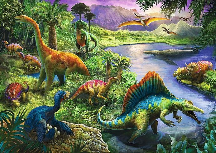 Пазли Trefl Хижі динозаври 200шт. (13281)