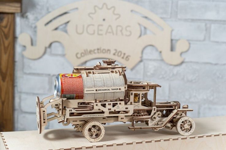 Механічний 3D пазл UGEARS Вантажівка-Автоцистерна (70021)