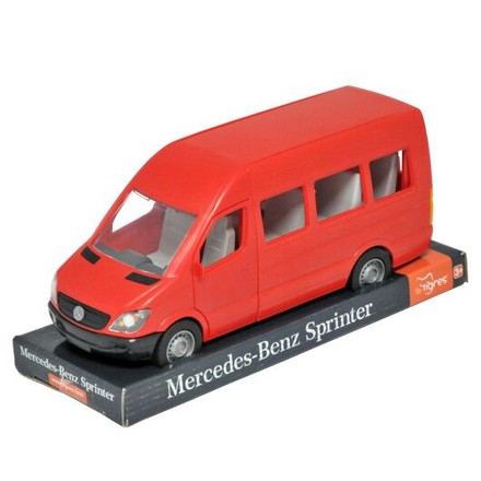 Игрушка детская Tigres Mercedes-Benz Sprinter пассажирский автобус на планшетке 1:24 красный (39705)