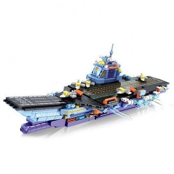 Конструктор Warship Battlership Military Киберпанк авианосец 855 дет (8824)