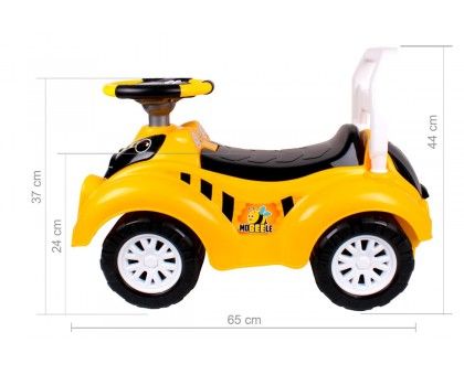 Каталка толокар ТехноК Автомобіль для прогулянок музичний жовтий (TH6689)