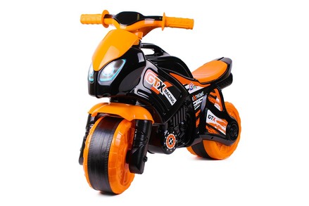 Толокар ТехноК мотоцикл черно-оранжевый 71 см (TH5767)