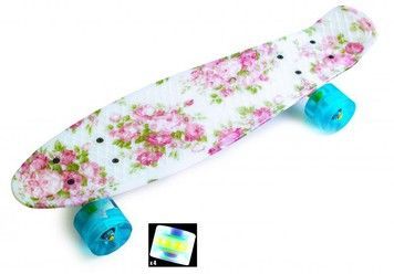 Пениборд Penny 22 Print Flowers LED (PR07)