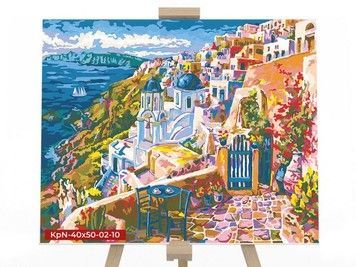 Картина для рисования по номерам Danko Toys Санторини 50x40 (KpNe-40*50-02-10)