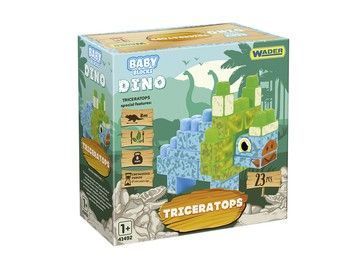Конструктор Wader Baby Blocks Dino трицератопс (41494)