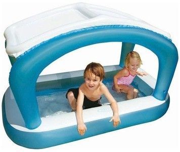 Басейн дитячий надувний Intex Будиночок з дахом 168х99х104 см (57423)