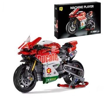 Конструктор Machine Player Ducato Panigale V4 Спортбайк червоно-біло-зелений 868 деталей (88800)
