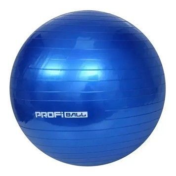 М'яч гімнастичний ProfiBall фітбол гумовий d-55 синій (MS0381BL)