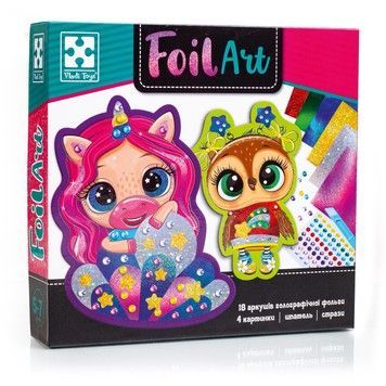 Набор для творчества Vladi toys Foil Art Очаровательные животные (VT4433-10)