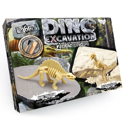 Набор Danko Toys для проведения раскопок динозавров Dino Excavation (DEX-01-05)