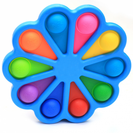 Игрушка детская антистресс Pop It Simple Dimple Цветок голубая (SD001LB)
