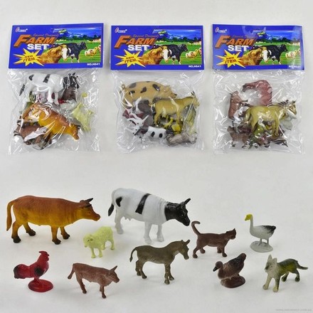 Набір фігурок свійських тварин 10 шт (H641)