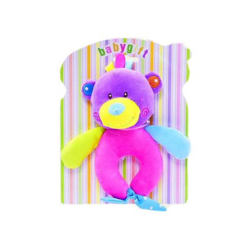 Брязкальце для малюків м'яке кольорові тваринки (C20558)