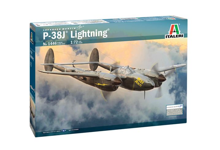 Збірна модель ITALERI 1:72 важкий винищувач P-38 J LIGHTNING (IT1446)