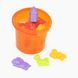Кінетичний пісок Danko Toys KidSand 1000гр з пасочками помаранчевий (KS-01-01OR)