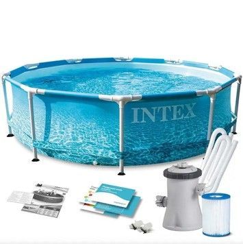 Басейн каркасний INTEX круглий + насос-фільтр (28208)
