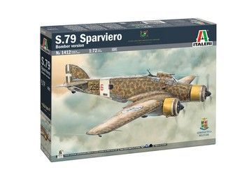 Сборная модель ITALERI 1:72 бомбардировщик S.79 SPARVIERO (IT1412)