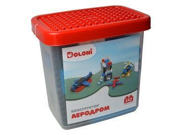 Конструктор DOLONI Аеродром в пластиковому боксі 142 дет (013888/33)
