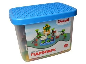 Конструктор DOLONI Гідропарк в пластиковому боксі 219 дет (013888/34)