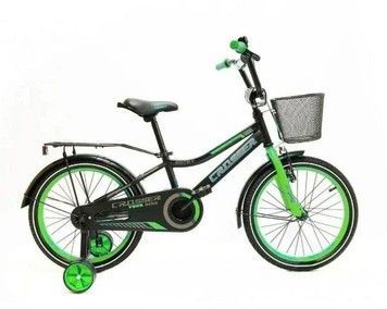 Велосипед двухколесный CROSSER ROCKY Bike13 с корзиной 12" зеленый (RC-13/12GR)