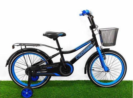 Велосипед детский Crosser Rocky Bike 16 дюймов черно-синий (RC-13/16BBL)