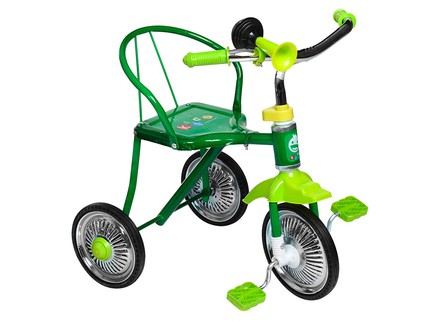 Велосипед детский трехколесный стальной зеленый (701-2GR)