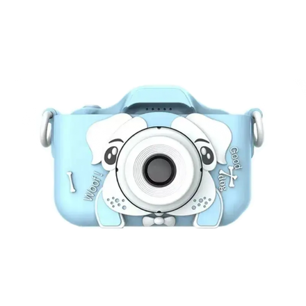 Дитяча камера в чохлі із зображенням собачки блакитна (GMBL-43BL)