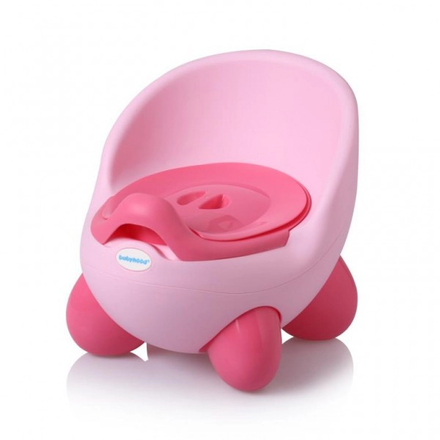 Горщик дитячий Babyhood Кью Кью антиковзаючий рожевий (BH-105LP)
