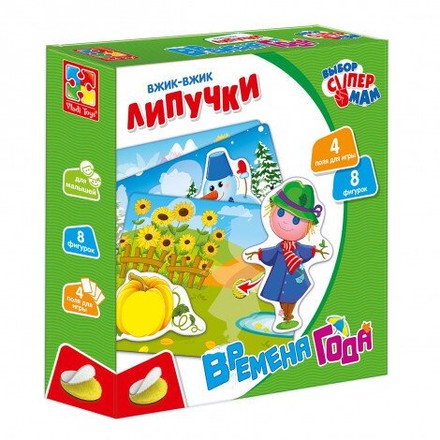 Гра розвиваюча Vladi Toys Пори року на липучках (VT1302-23)