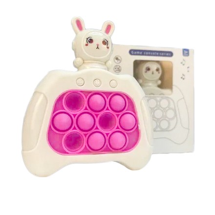 Іграшка дитяча антистрес Pop It електронний Зайчик білий (0000WT)