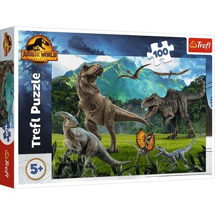 Пазлы Trefl Jurassic world Мир динозавров 100 эл (16441)