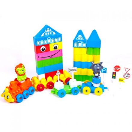 Пластиковий конструктор Kinder Way Baby Bricks 64 дет. (02-302)