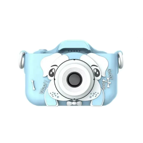 Детская камера в чехле с изображением собачки голубая (GMBL-43BL)