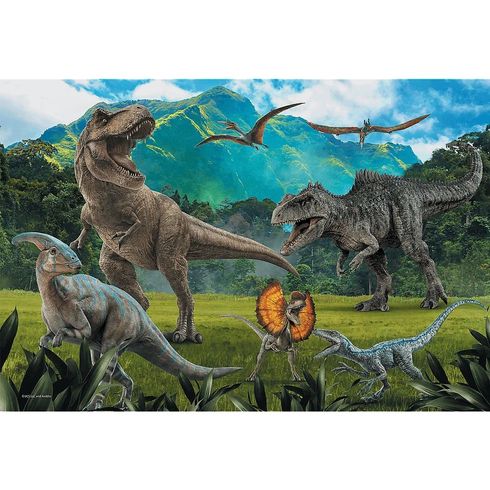Пазлы Trefl Jurassic world Мир динозавров 100 эл (16441)