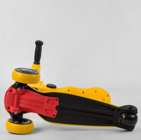 Самокат дитячий Best Scooter MAXI з сидінням жовтий (ST-16801)