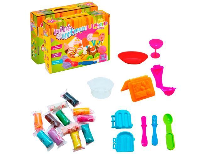 Набор для творчества Strateg Мистер тесто Mini Ice Cream 21 эл. (71202)
