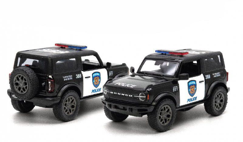 Іграшкова модель Kinsmart джип FORD BRONCO Police інерційна (KT5438WP)