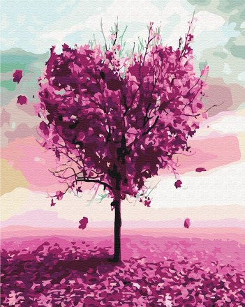 Картина для малювання за номерами Brushme Дерево любові 40х50см (BS7460)
