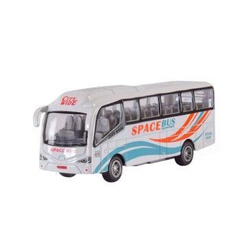 Машинка Автопром Автобус металлический инерционный белый (AP7427WT)
