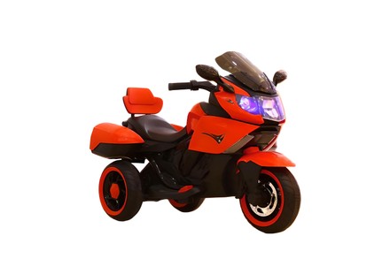 Дитячий електромобіль Tilly Мотоцикл із звуковими ефектами червоний (T-7224RD)