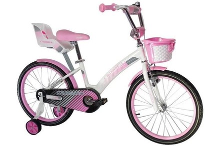 Велосипед детский Crosser Kids Bike 18 дюймов бело-розовый (KBS-3/18WPN)